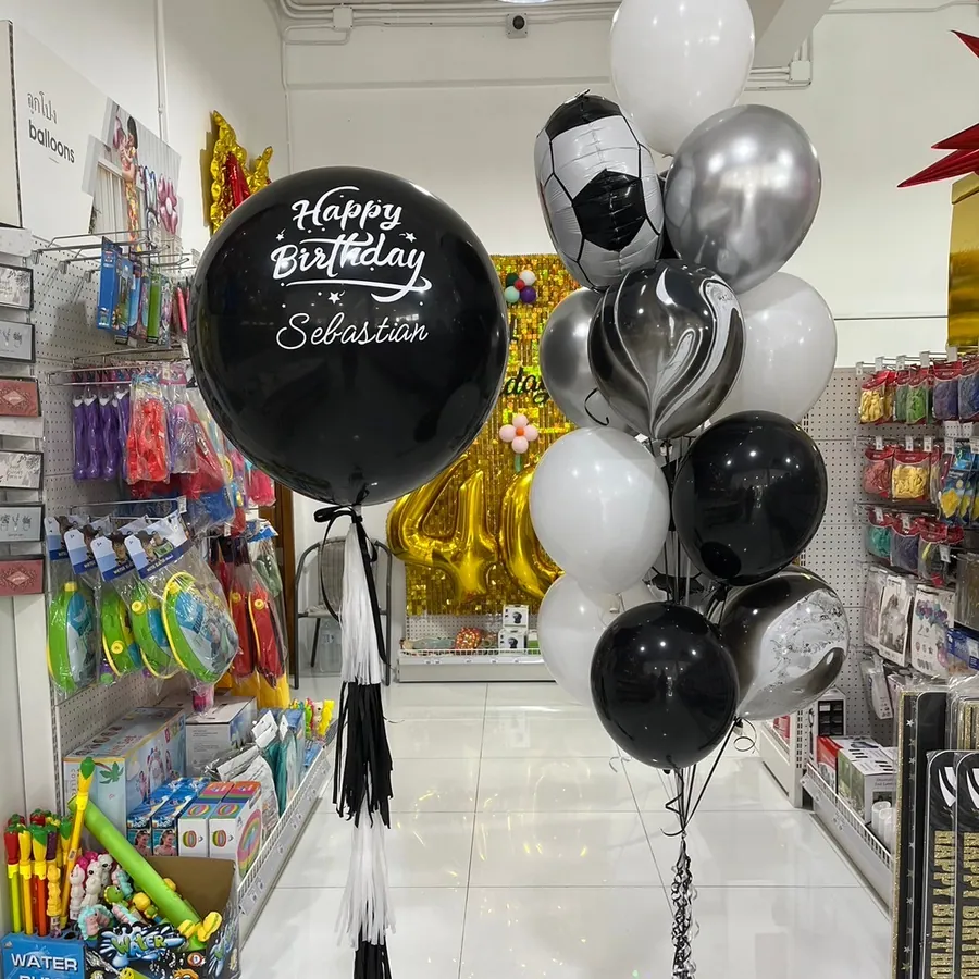 Black and silver