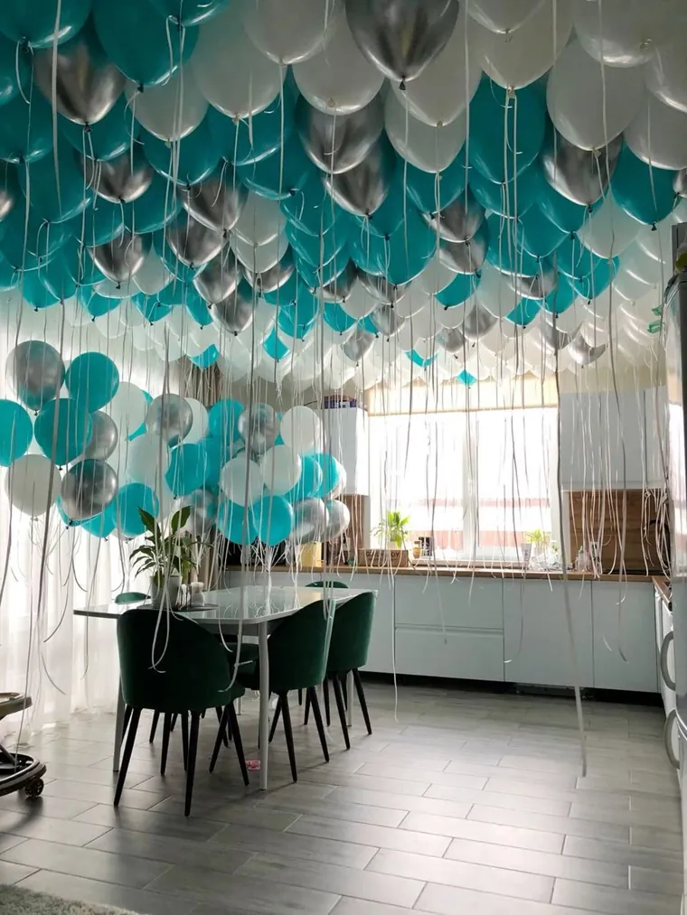 Turquoise ceiling